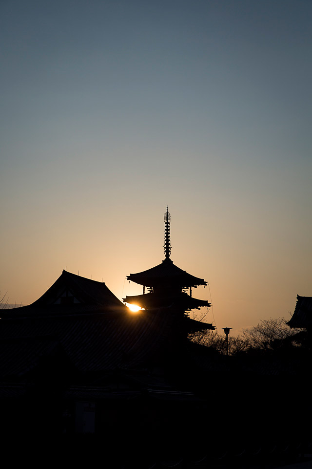 Five story pagoda at Houryuji 